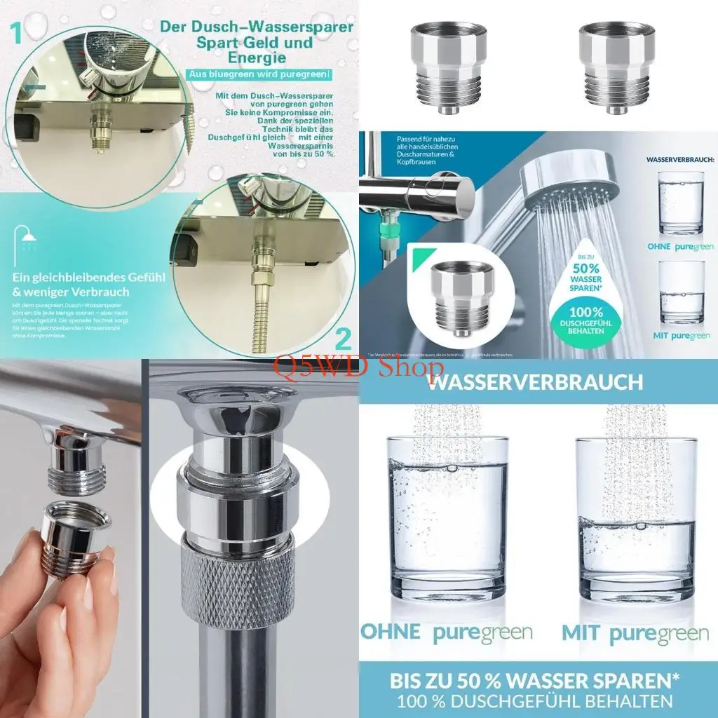 

Q5WD 2 кусочки управление потоком воды для защитывания воды из нержавеющей стали для клапана для душевых наголовков дюйма.