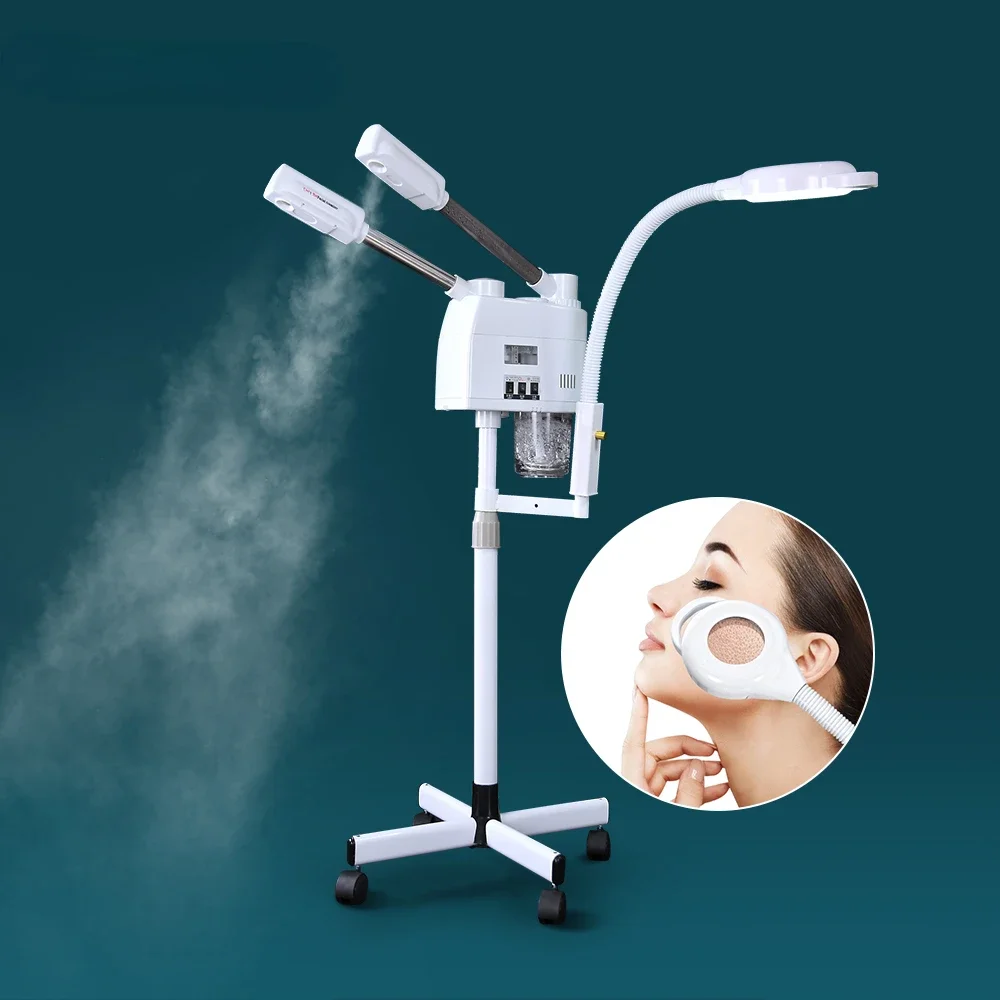 Nano spray steamer Hot and cold steamer with enlarged light stand, for hydrotherapy