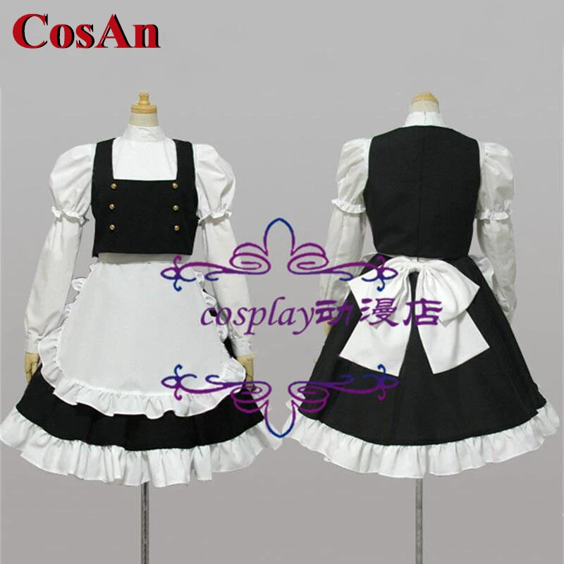 

CosAn Game Touhou Project Kirisame Marisa Cosplay Costume Lovely Sweet Maid Dress Activity Party Role Play Clothing