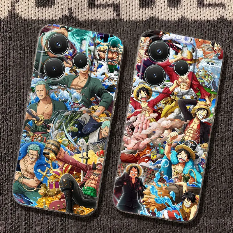 

Japanese Ones Pieces Manga Case For Xiaomi Redmi Note 15 14 13 12 11 10 Pro Plus Cover For Redmi 15C 15 14C 13C Clear Phone Case