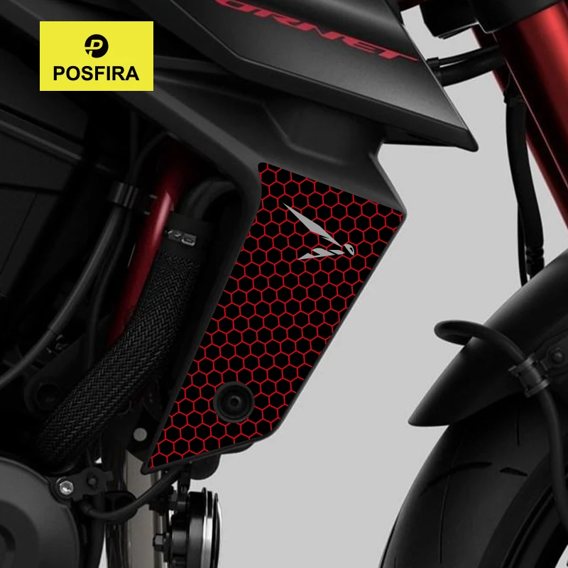 

POSFIRA мотоциклетная наклейка на панель радиатора, виниловые наклейки для Honda Hornet CB 750 CB750 2023 2024 2025, декоративные аксессуары