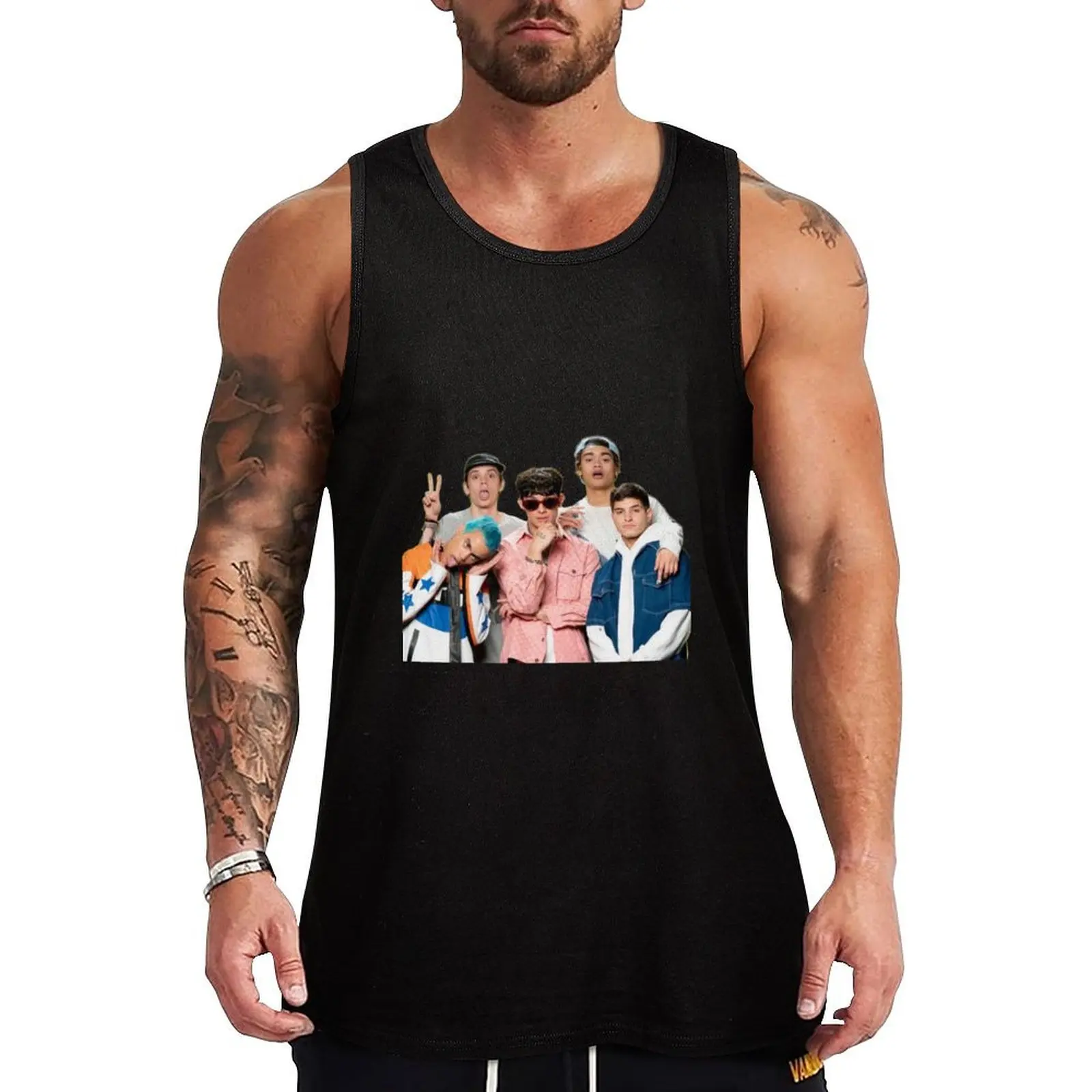 

PRETTYMUCH Tank Top Men's fitness t-shirt training weight vest Sports shirt man