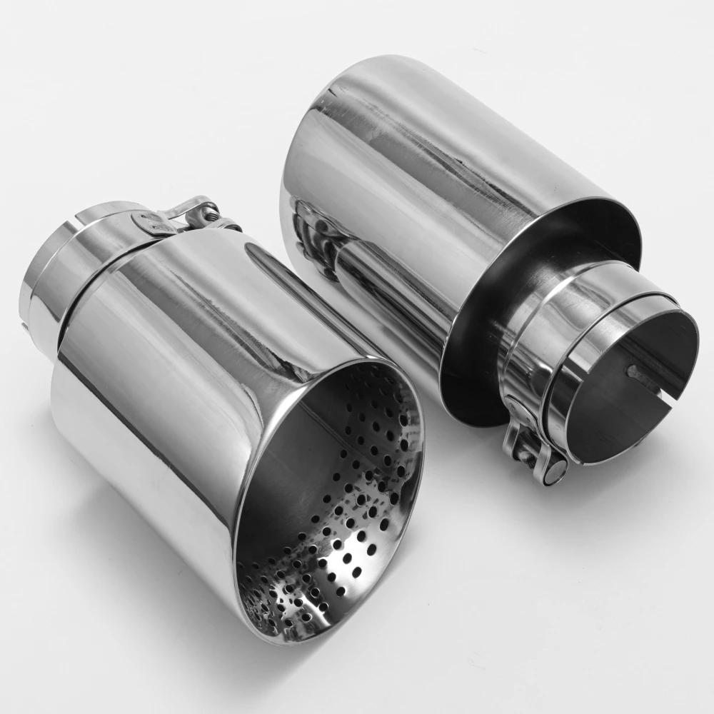 1pcs Exhaust Nozzle 304 Stainless Steel Large Diameter 89mm 101mm 114mm Open Car Muffler System Car Muffler Trim view 3