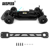 AXSPEED Carbon Fiber Battery Fixing Plate for Tamiya TT02 1/10 RC Drift Car Upgrade Parts