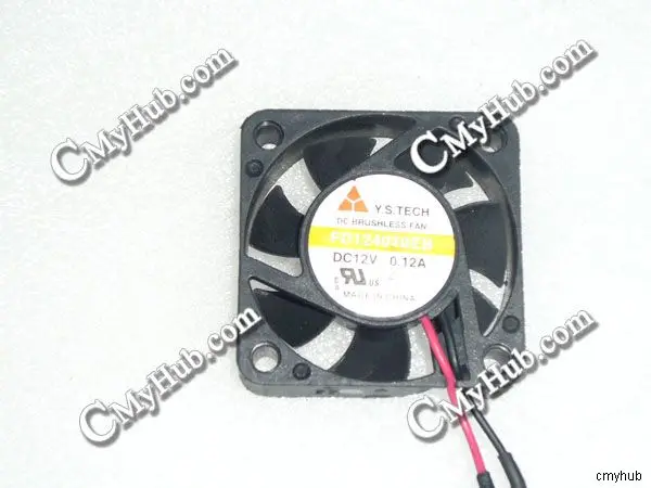 Вентилятор охлаждения, новый для Y.S.TECH FD124010EB 40X40X10 мм 40 мм DC12V 0,12A 2Pin 2Wire SWITCHES Вентилятор охлаждения