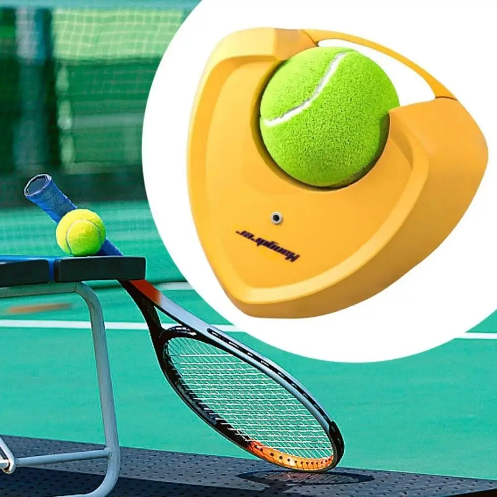 Entrenador de tenis en forma de corazón, Base telescópica de autoestudio de alto rebote, sin inyección de agua, dispositivo de práctica de tenis, Base primaria