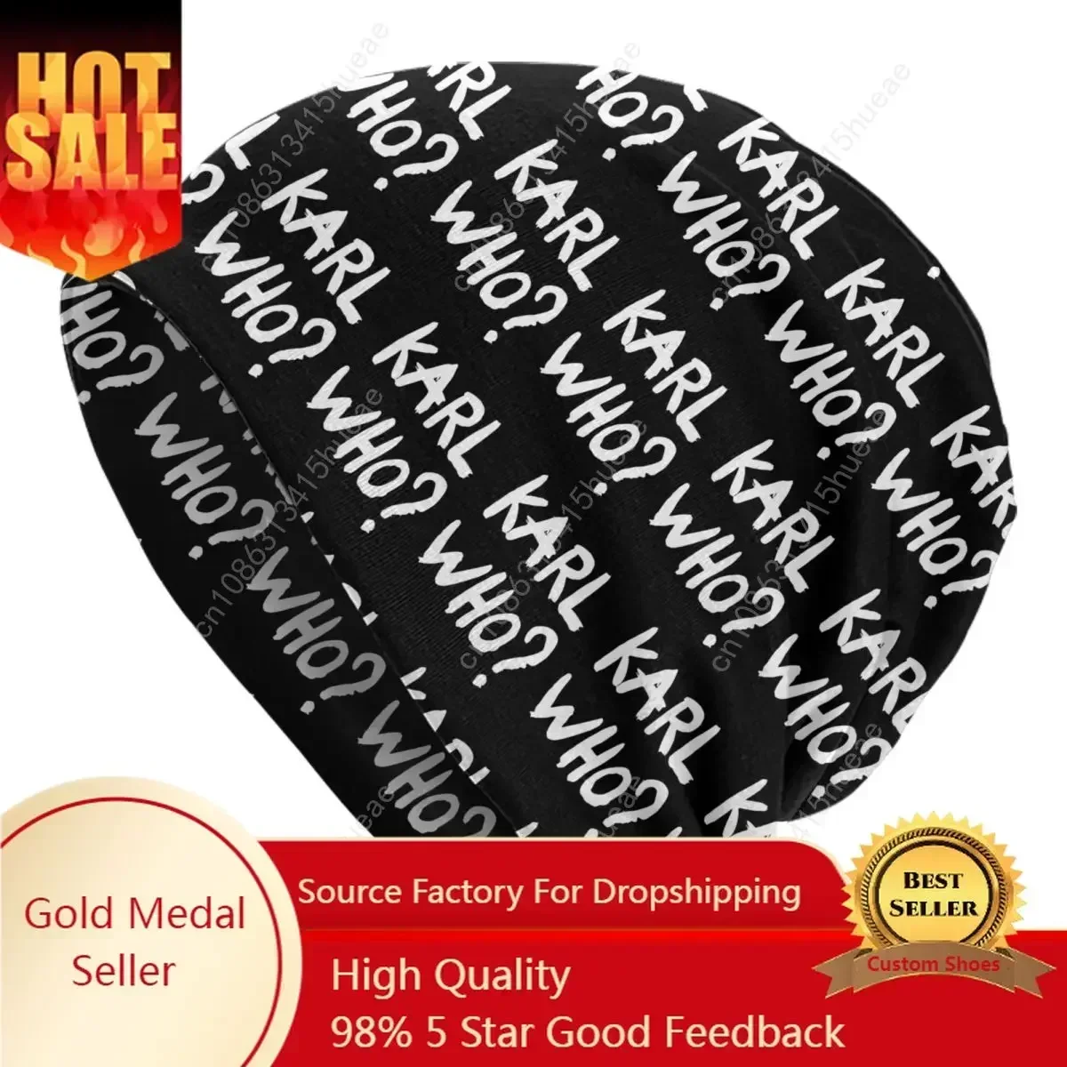 

Karl Who Slogan Beanies Caps For Men Women Unisex Hip Hop Winter Warm Knitting Hat Adult Bonnet Hats