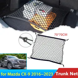 for Mazda CX-9 CX9 CX 9 2023 2022 2021 2020 2019 2018 2017 2016 Accessories Car Floor Boot Trunk Net Elastic Storage Organizer