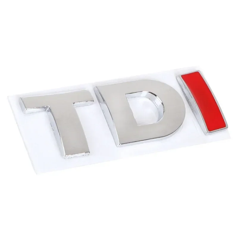 3D Metall TDI Logo Auto Kühlergrill Emblem Aufkleber Fender Seite Hinten Stamm Auto Abzeichen Dekor Für VW Polo Golf Jetta Passat MK4 MK5