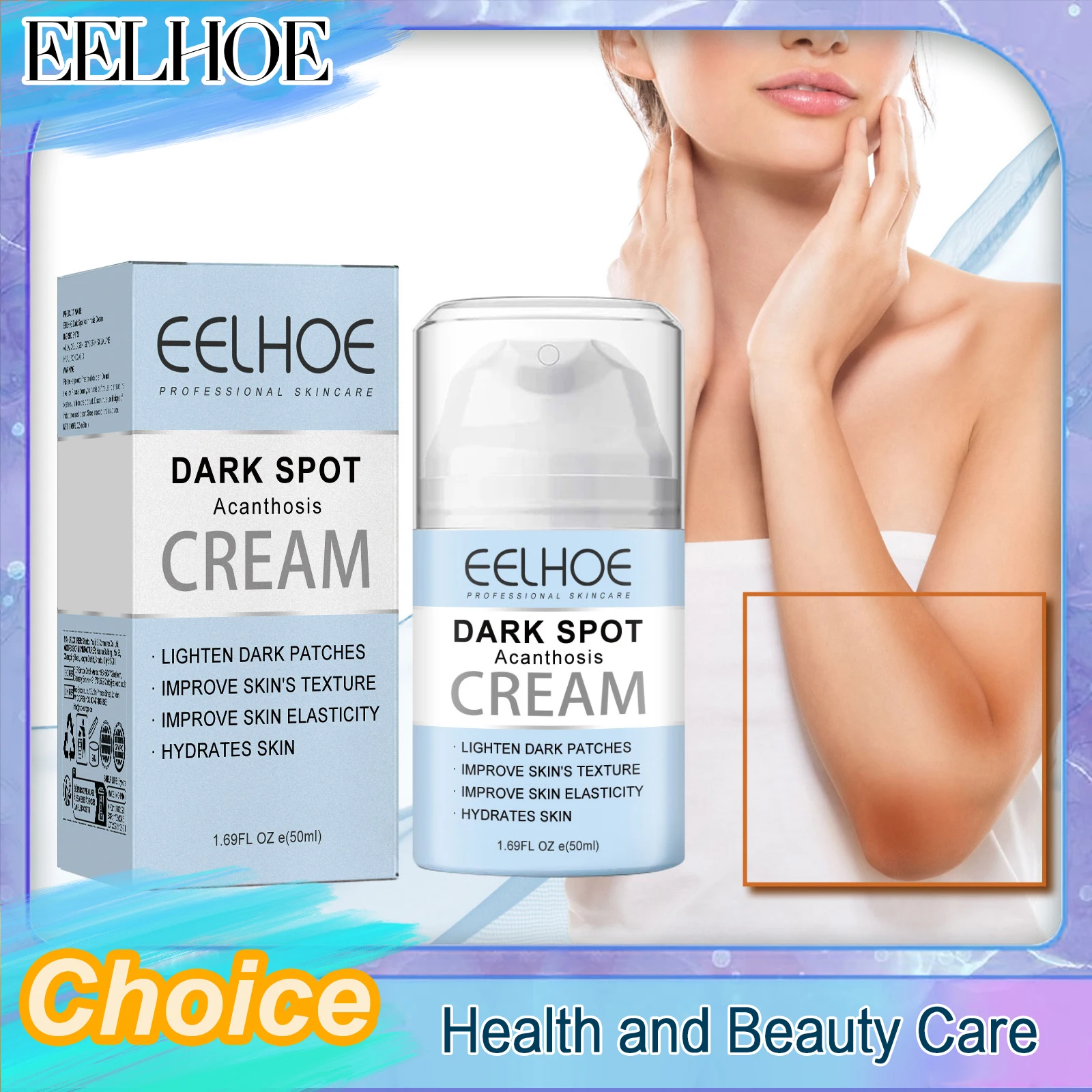 Eelhoe Private Parts Whitening Cream Underarms Knees Lighten Color Reduce Dark Color Moisturize Brightening Buttock Cream New