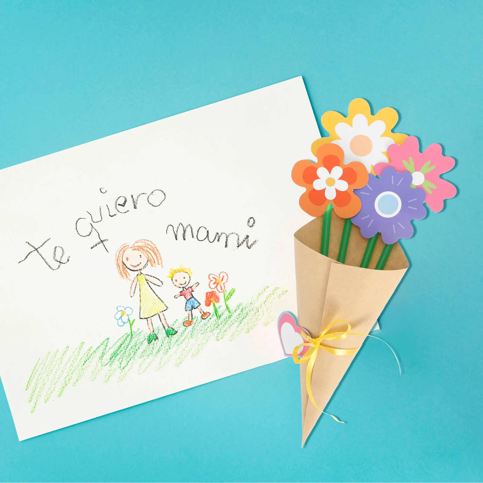 

Mothers Day Kids Craft Fragrant Flower Greeting Card Set Girl Keeper Paper Jam Stationery Note Cards