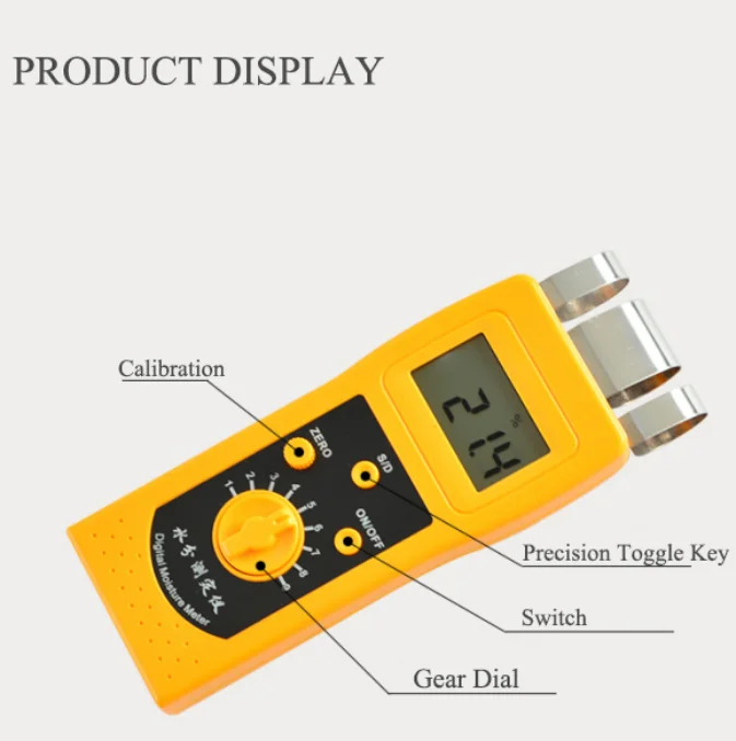 Induction Type Hygrometer Portable Wooden Furniture High Precision Wood Moisture Tester