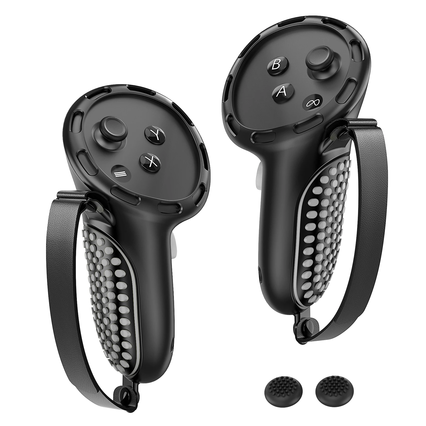 Controller-Griffe-Abdeckung für Meta Quest 3 und Quest 3S VR Touch Controller, rutschfeste Silikon-Schutzhülle, VR-Zubehör