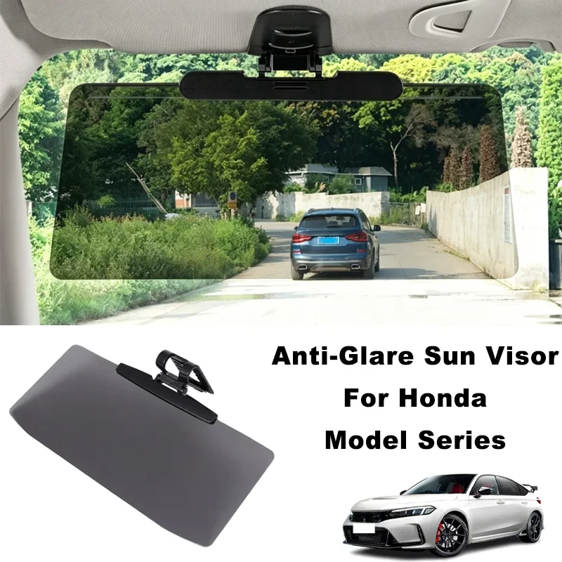 

Anti-Glare UV Protection Car Sun Visor Extender Interior Sun Shade For Honda Civic Accord CRV HRV Fit Jazz City Passport Pilot