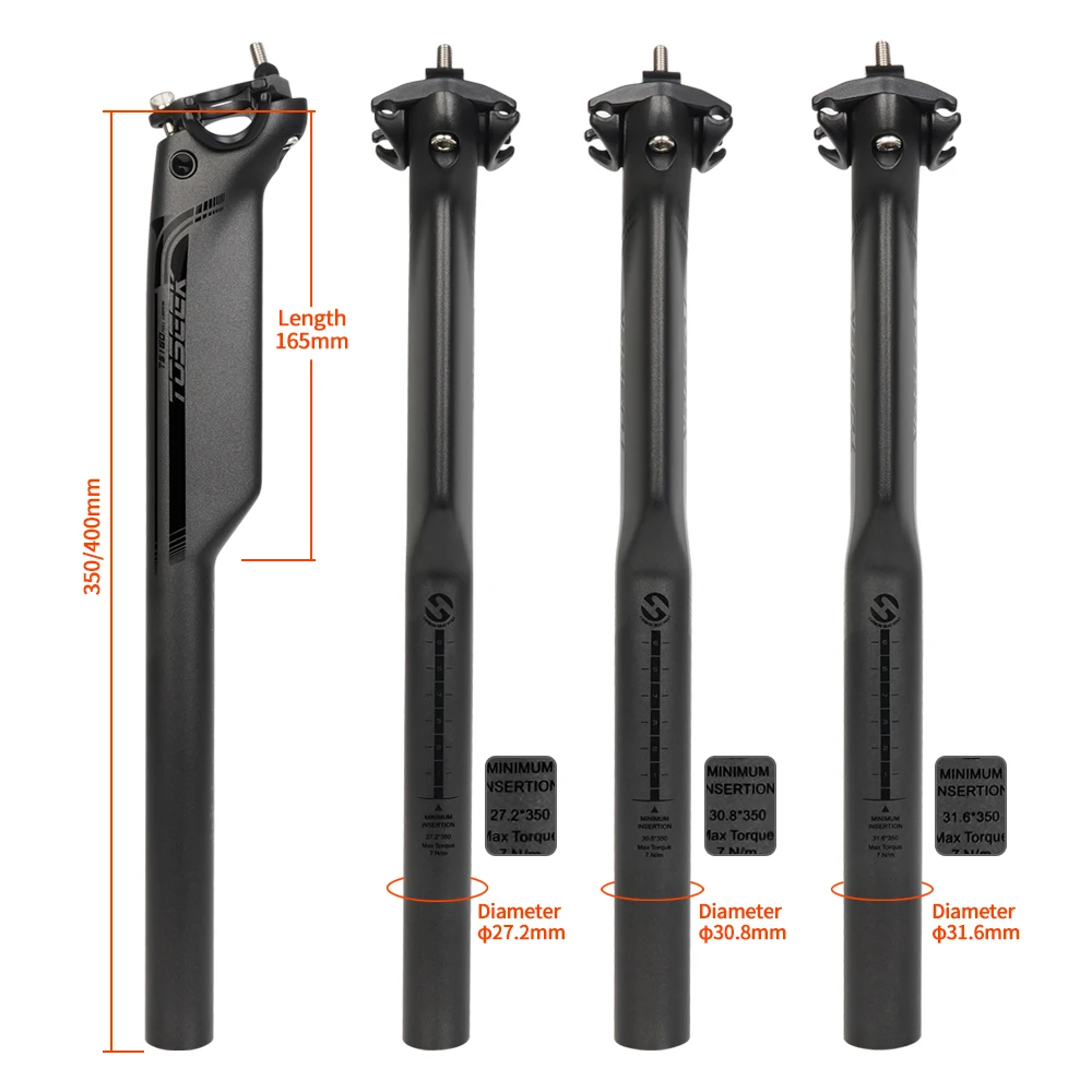 TOSEEK-Carbon Seatpost para MTB bicicleta, Assento Offset selim, Bike Seat Post, 20mm, 27.2, 30.8, 31.6, Acessórios de bicicleta, TSP-C31