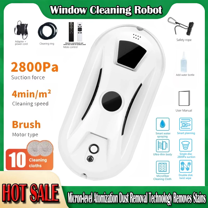 

Intelligent Window Cleaning Robot Smart Eectric Vacuum Window Cleaner Cleaning Glass Limpiacristales Remote Control For Home