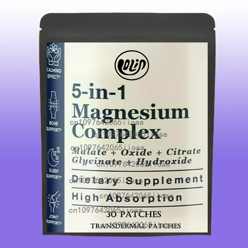 

30 пластырей из магния 5 в 1, комплексные трансмиссиональные пластыри для снятия стресса, мышц и сердца