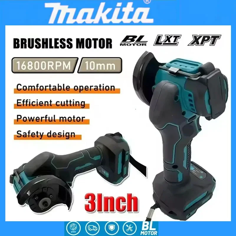 Meuleuse d'angle sans fil Makita 3 pouces, outil de coupe électrique sans fil 3 pouces, scie circulaire, outil électrique