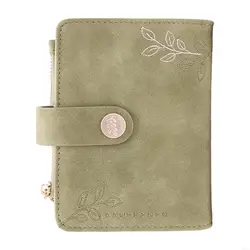 Carpeta de cuero PU con 5 anillos - Planificador y billetera