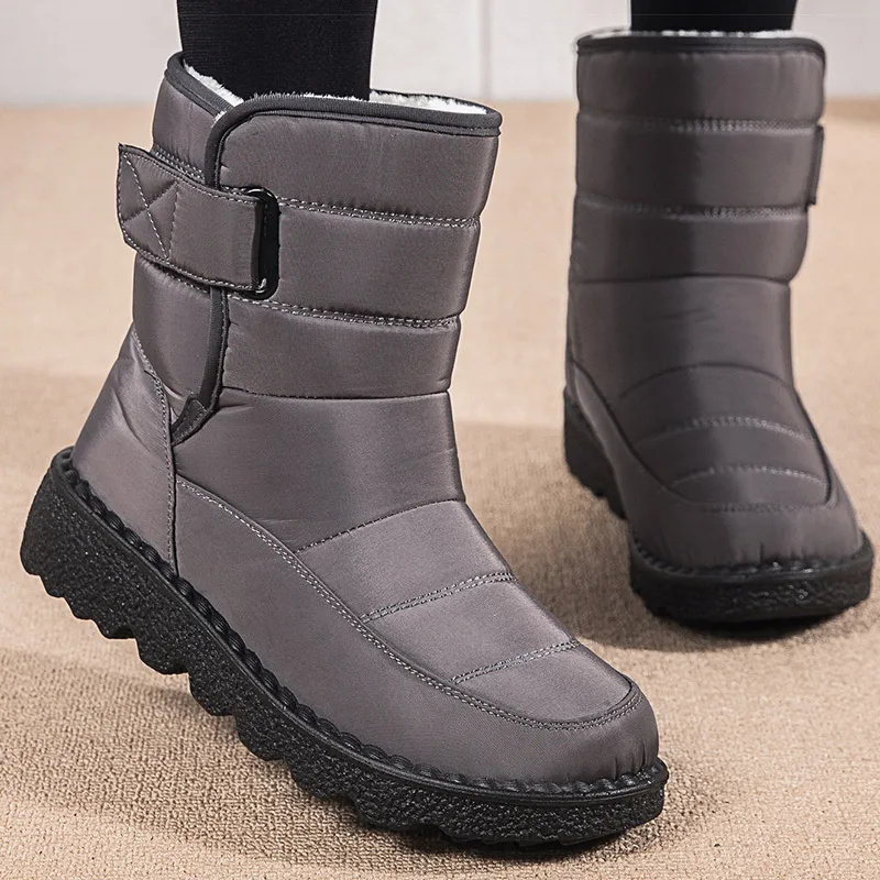 Women\'s Boots Lightweight Snow Boots For Winter Shoes Women Heeled Elegant Winter Boots Fur Platform Female Winter Footwear