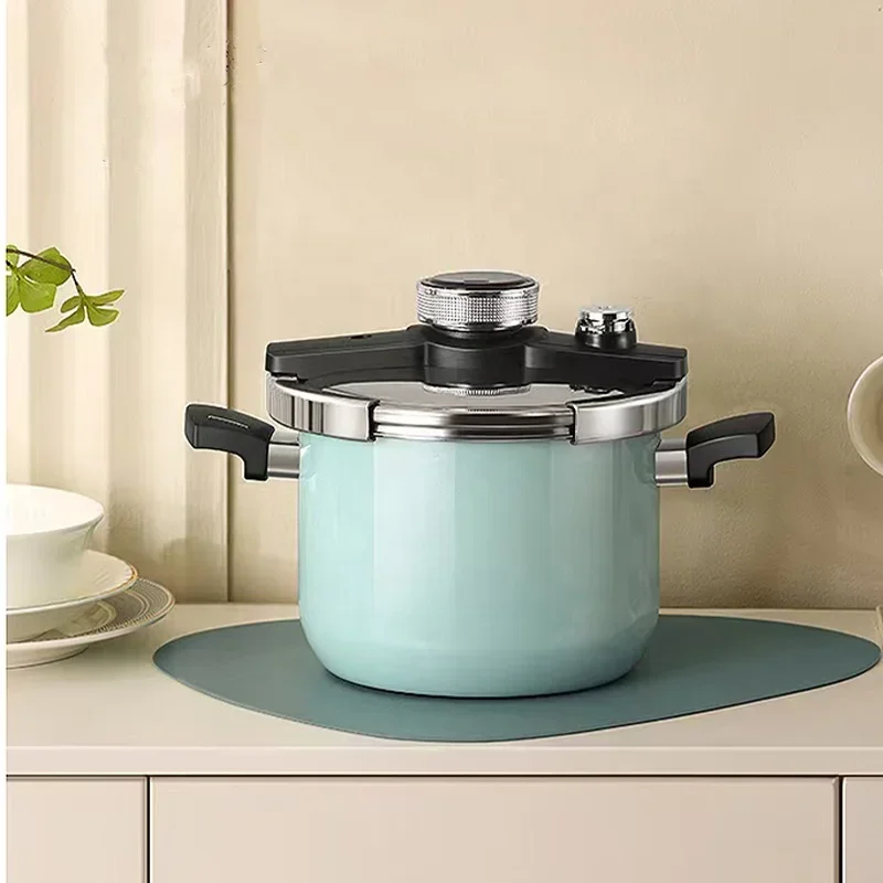 Wholesale High Quality Nonstick Stainless Steel Blue New Style Smart 6 Liters Pressure Cooker