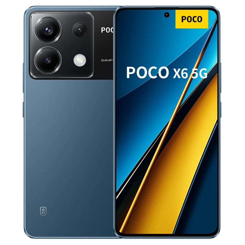 Global Version POCO X6 5G 6.67 AMOLED Display Snapdragon 7s Gen 2 Smartphone 120Hz AMOLED Display 64MP Camera OIS 67W Charging