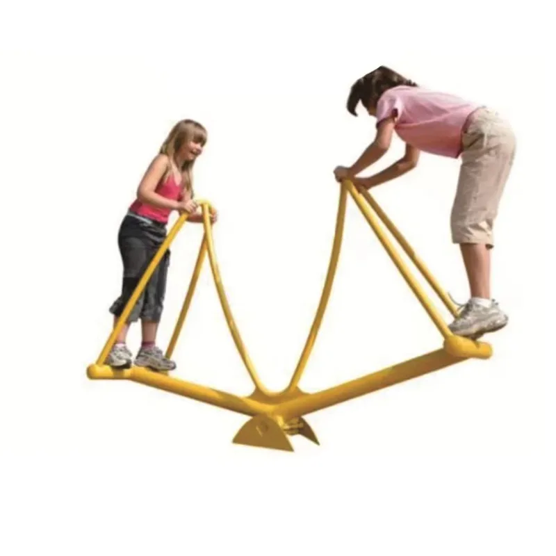2027 New Arrival Metal Seesaw Children'S Park Outdoor Equipment Play Set Seesaw Plastic Seat for Toddlers
