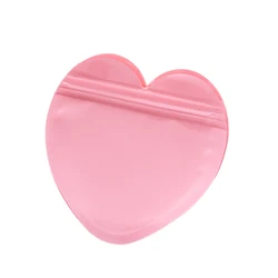 50 teile/los rosa Herz Zip Lock Plastiktüte für DIY Lagerung Armbänder Schmuck Verpackung Geschenke Beutel kleine Unternehmen liefert
