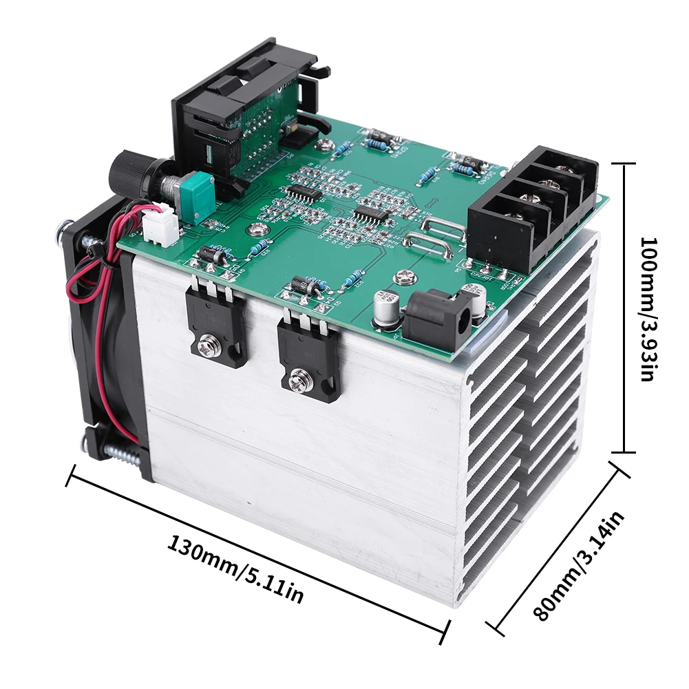 Electronic Load 250W DC 12V 0-20A Adjustable Battery Capacity Detector Module Electronic Load Digital Battery Tester Module