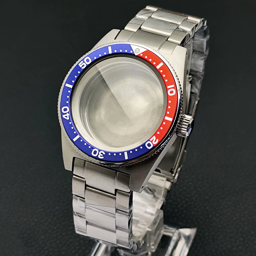

Luxury Brand Men's SBD Watch Case 40.5mm with 20mm Strap Sapphire Crystal NH34/NH35/NH36 Movement Wristwatch Accessory