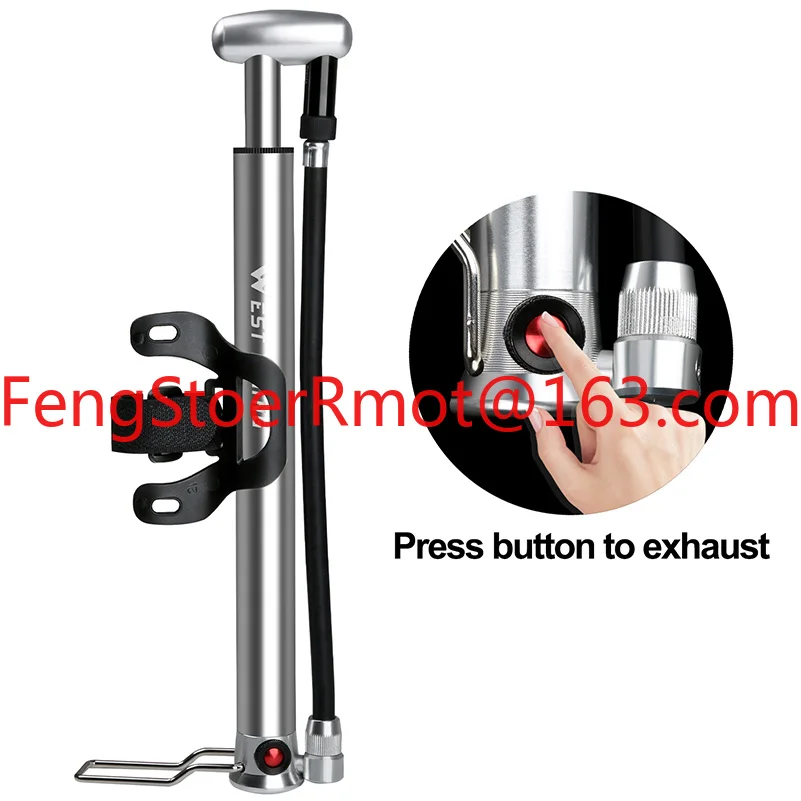 WEST BIKING High Pressure Foot Activated Bike Pump 160PSI Bicycle Floor Pump With Schrader Presta Valve Bike Tire Pump Inflator