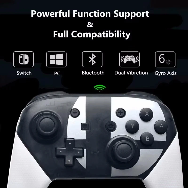 Контроллеры Joy Pad Switch Pro, совместимые с Switch/OLED/Lite, контроллер беспроводного переключателя, соматосенсорная и погружная вибрация