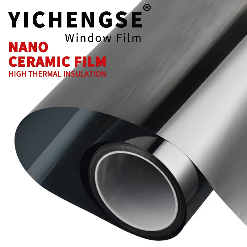 50cmX300cm irr95% uvr99% nano ceramic tint film car high heat rejection solar film for home windows uv resistant