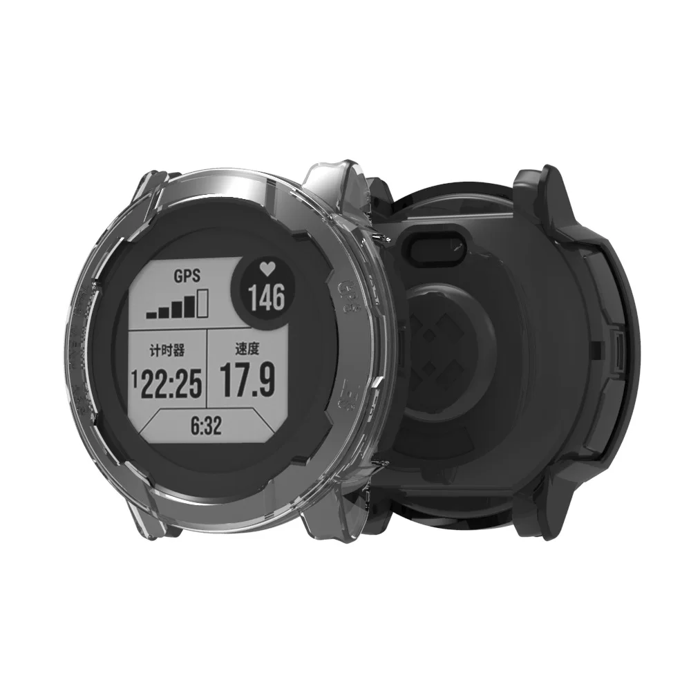Garmin Instinct 2/2S 스마트 워치 스케일 커버 보호 범퍼 스포츠 액세서리를위한 하드 에지 프레임 셸 PC 케이스 보호