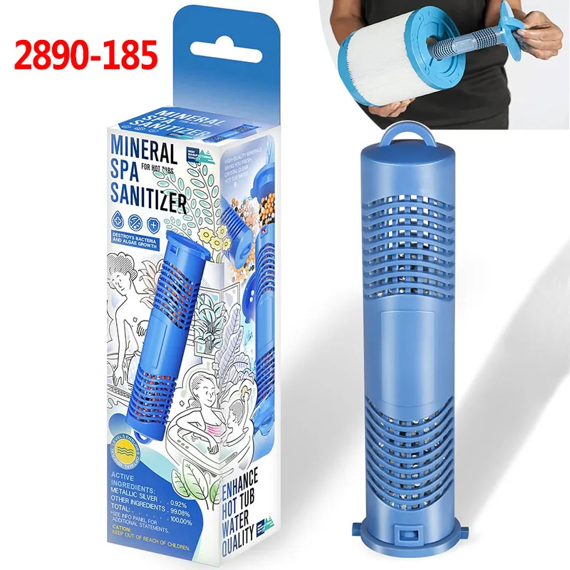 

2890-185 Mineral Spa Stick for Jacuzzi Hot Tub Filtration System Maintenance,Mineral Stick for Spas Up to 500 Gallons