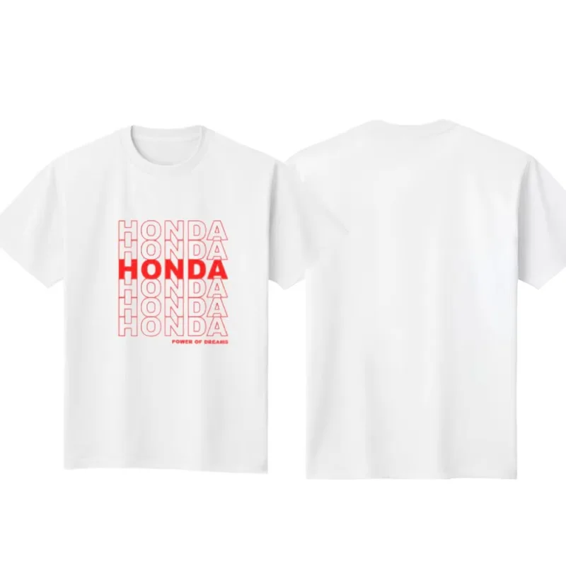 

25 летняя свободная дышащая мужская футболка с принтом Honda для гонок на мотоциклах, локомотив с коротким рукавом, новая, удобная