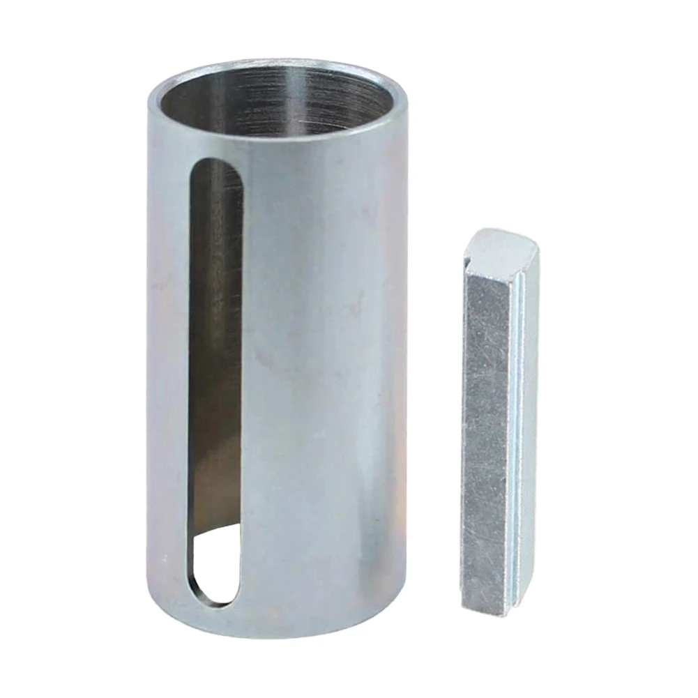 

Stainless Steel 1-1/8" to 1" With 1/4" Step Key & Gas Engine Pulley Crank Shaft Sleeve Adapter Predator Silver