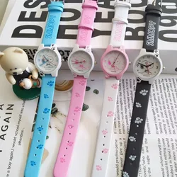 2024 New Snoopy Watch Cartoon Cute Kids Student Watch Boys Girls Waterproof Casual Quartz Watch Children Christmas Birthday Gift