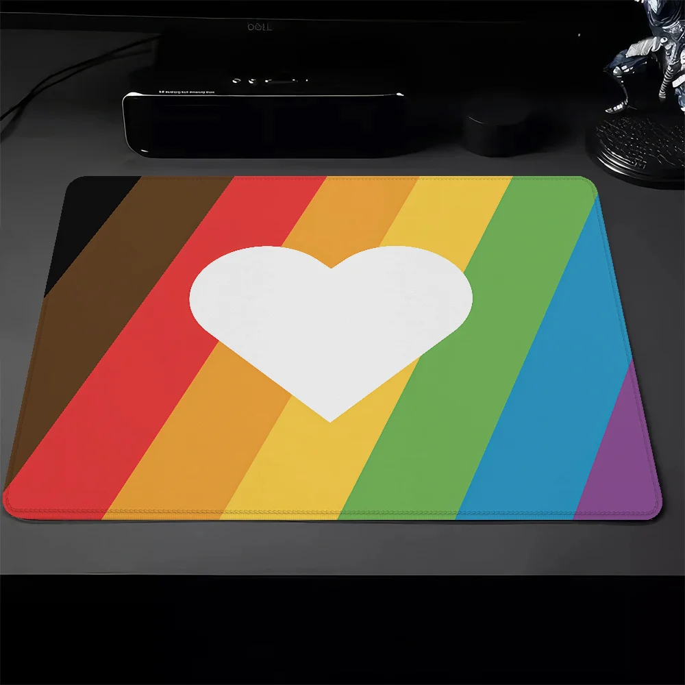 Computer Mouse Mats PRIDE STRIPES Small Gaming Mouse Mat Gamer Cabinet Pad on the Table Pc Accessories Deskmat Mausepad Mousepad