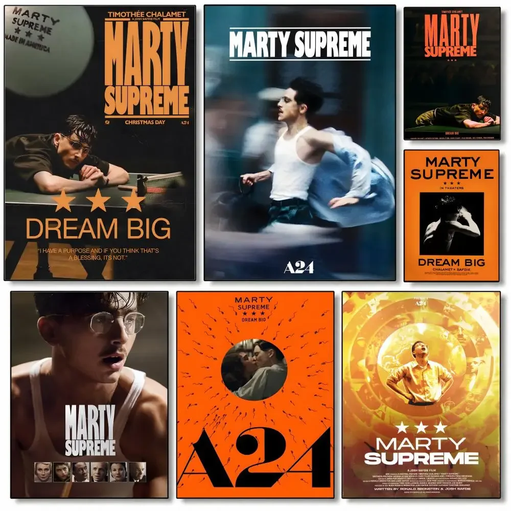 Movie Marty Supreme Poster Poster High Quality Wall Art for Home Bedroom Living Hallway Perfect Gift