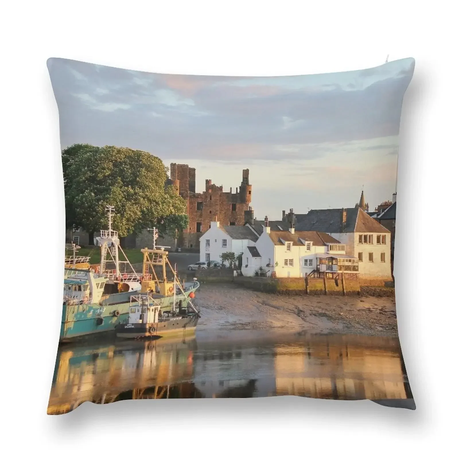 Kirkcudbright harbour, SW Scotland Throw Pillow Sofa Covers For Living Room Pillowcase pillow