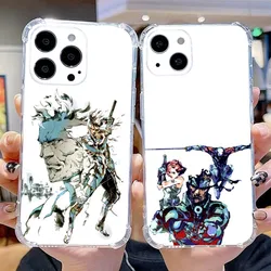 Game Metal Gear Solid Phone Case For iPhone 15,14,13,12,11 Plus,Pro,Max,XR,XS,X,7,8 Plus,SE,Mini Transparent Silicone Soft