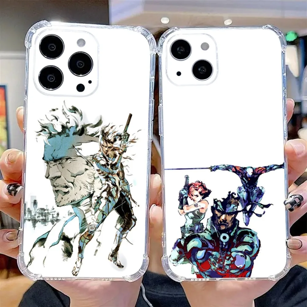 Etui na telefon Game Metal Gear Solid do iPhone 15,14,13,12,11 Plus,Pro,Max,XR,XS,X,7,8 Plus,SE,Mini Transparent Silicone Soft