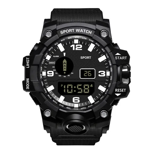Reloj Digital LED para hombres, relojes deportivos, reloj electrónico de Fitness, relojes deportivos militares multifunción, regalos para niños