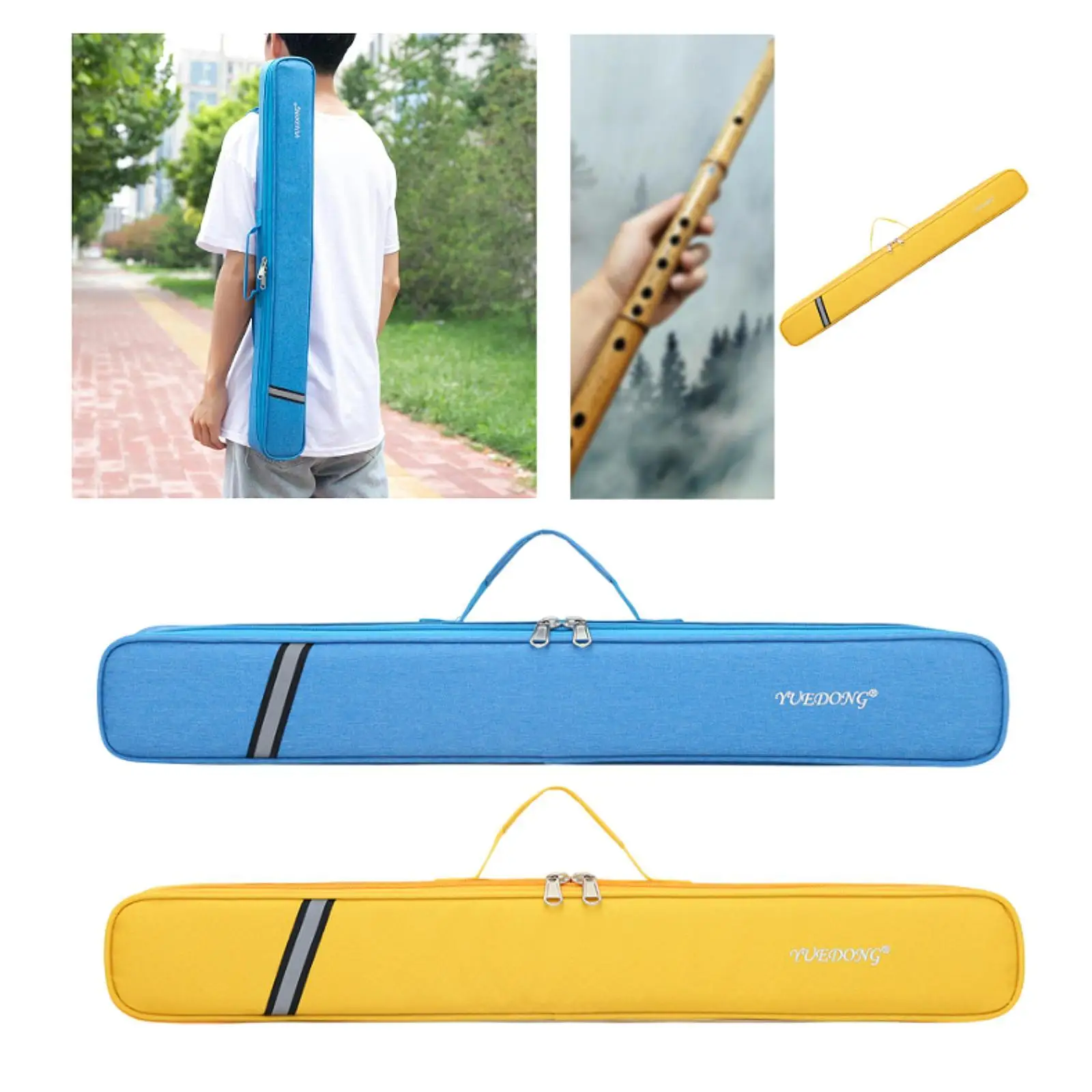 

Flute Bag Flute Carrier with Handle Musicians Stylish Flute Carrying Bag