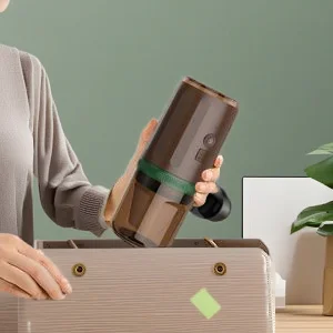 

Portable Electric Coffee Grinder Machine Automatic One Touch All-in-One Brewer Rechargeable For Home Office Travel Use