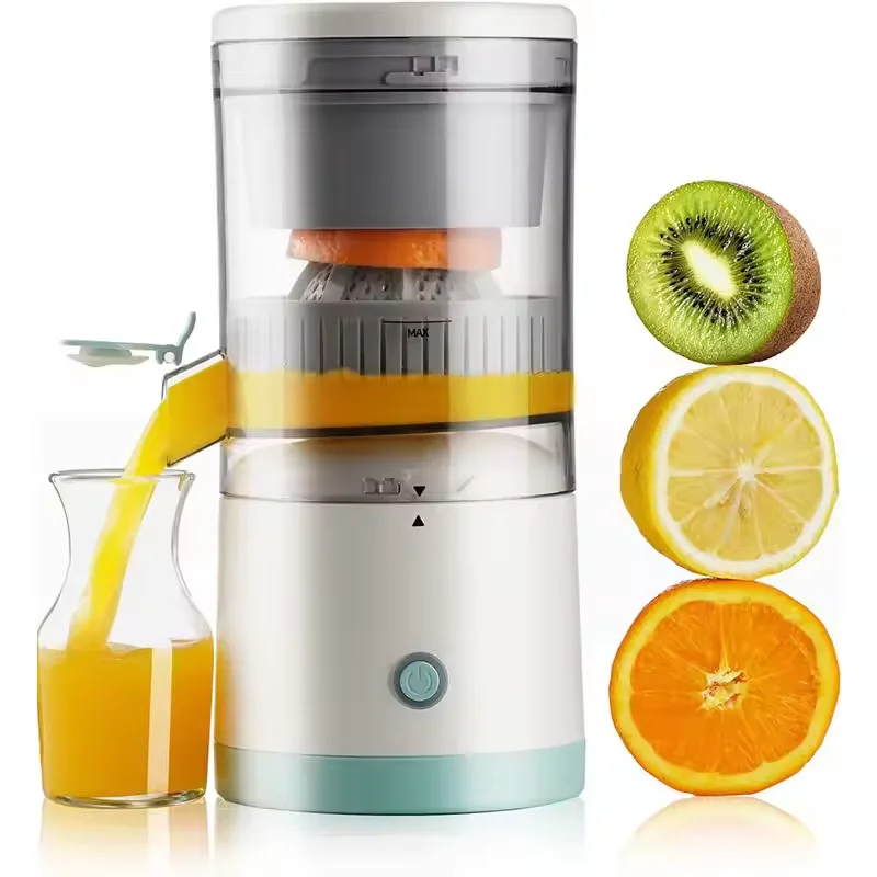 Electric Citrus Small Juicer 12000 RPM Rechargeable Portable USB Cleaning Brush 600ml Capacity Fruit Orange Lemon Grapefruit