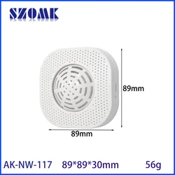 89*89*30mm Temperature And Humidity Sensor Housing Protective Junction Box Abs Plastic Box Custom Pcb Enclosure