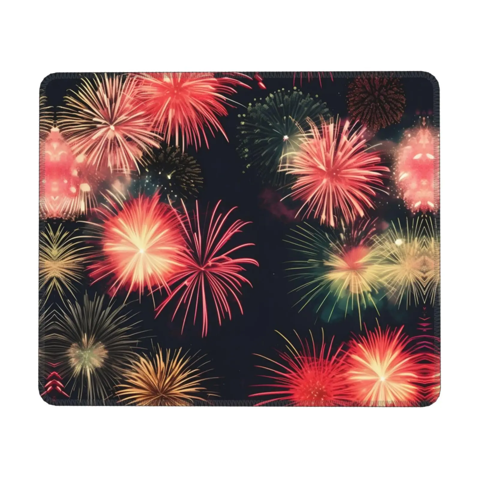 

High Quality Beautiful Fireworks Printing Lock Edge Gaming Mousepad Gamer Mouse Mat Keyboard Mats Desk Pad Mousepads 22x18cm