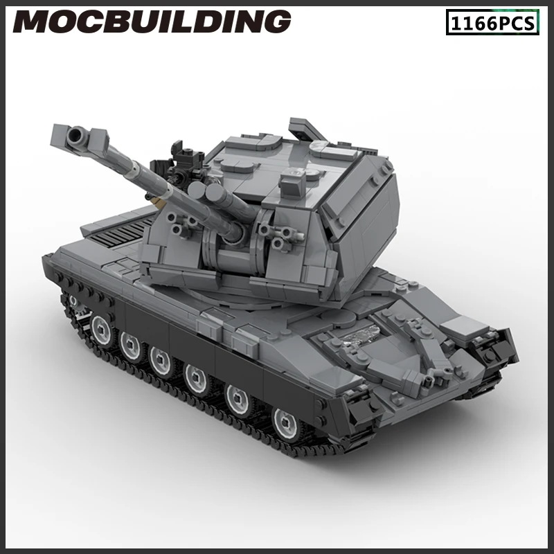 Tank Armored Car Model MOC Building Blocks DIY Bricks Creative Assembly Toy Collection Christmas Gift Birthday Present